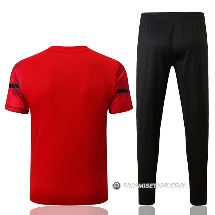 Chandal del AC Milan Manga Corta 22-23 Rojo